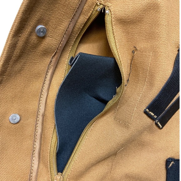 Wyoming Traders Mens XL Brown Canvas Concealed Carry Holster Vest Bronco NWOT - Picture 9 of 13